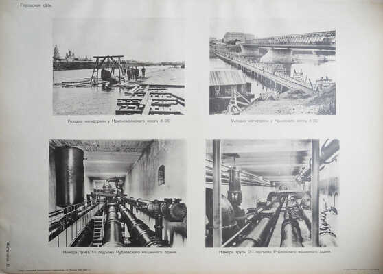 Атлас сооружений Москворецкого водопровода города Москвы: Строительный период 1900-1909 г. [М.], [1910].